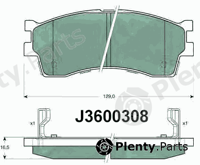 NIPPARTS part J3600308 Brake Pad Set, disc brake