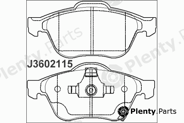  NIPPARTS part J3602115 Brake Pad Set, disc brake