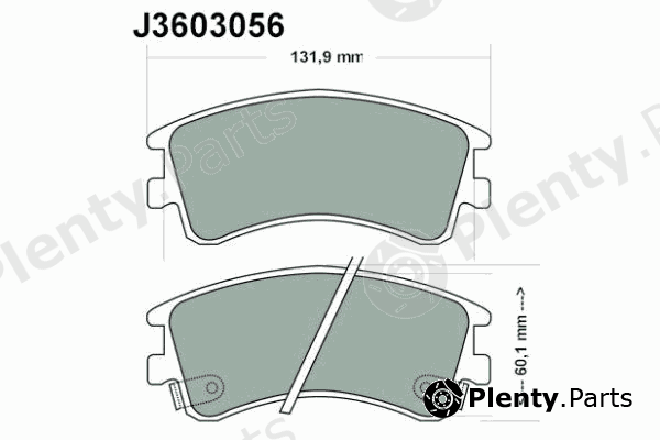  NIPPARTS part J3603056 Brake Pad Set, disc brake