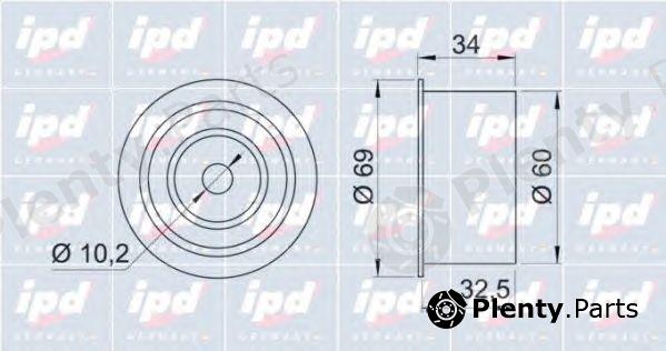  IPD part 15-0647 (150647) Deflection/Guide Pulley, timing belt