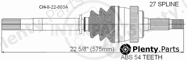  INTERPARTS part CH-8-22-603A (CH822603A) Drive Shaft