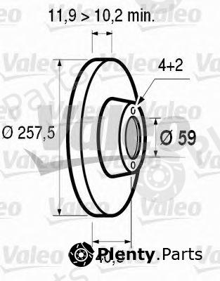  VALEO part 186154 Brake Disc