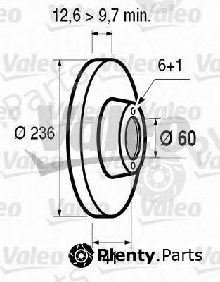  VALEO part 186187 Brake Disc