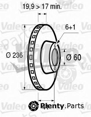  VALEO part 186188 Brake Disc