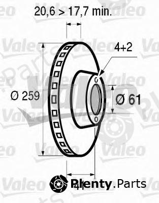  VALEO part 186208 Brake Disc