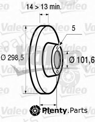  VALEO part 186283 Brake Disc