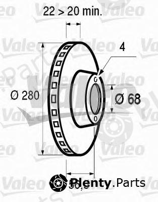  VALEO part 186291 Brake Disc