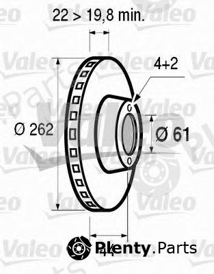  VALEO part 186304 Brake Disc