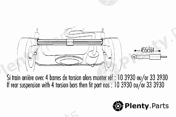  RECORD FRANCE part 103930 Shock Absorber