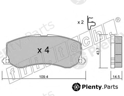  fri.tech. part 432.0 (4320) Brake Pad Set, disc brake