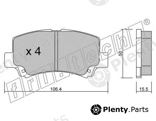  fri.tech. part 434.0 (4340) Brake Pad Set, disc brake