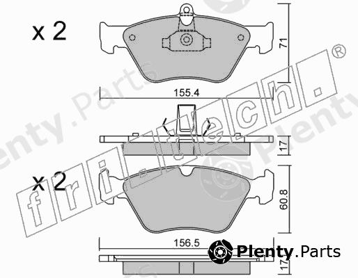  fri.tech. part 130.0 (1300) Brake Pad Set, disc brake