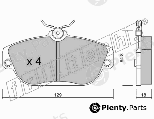  fri.tech. part 134.0 (1340) Brake Pad Set, disc brake
