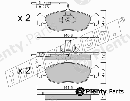  fri.tech. part 159.0 (1590) Brake Pad Set, disc brake