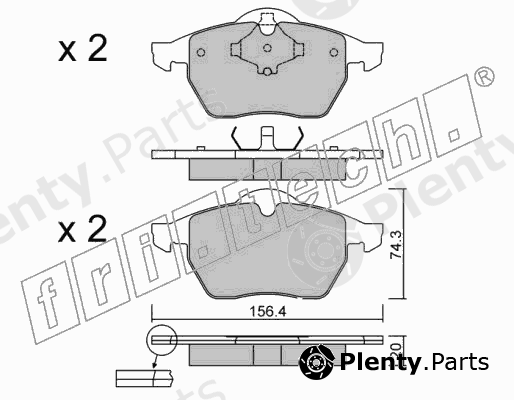  fri.tech. part 188.2 (1882) Brake Pad Set, disc brake