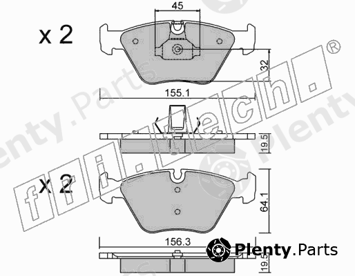  fri.tech. part 216.3 (2163) Brake Pad Set, disc brake