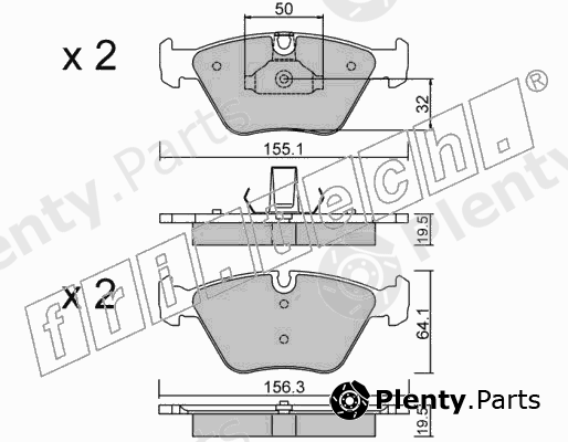  fri.tech. part 216.5 (2165) Brake Pad Set, disc brake