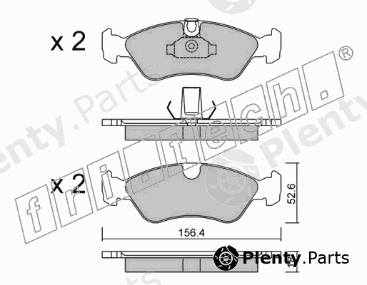  fri.tech. part 217.0 (2170) Brake Pad Set, disc brake