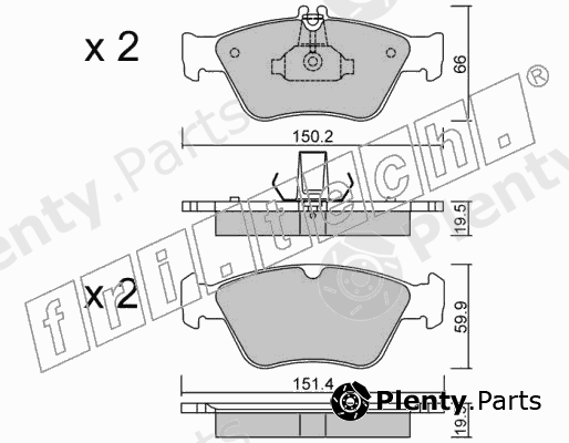  fri.tech. part 228.0 (2280) Brake Pad Set, disc brake