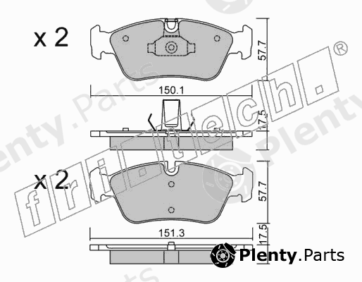  fri.tech. part 269.0 (2690) Brake Pad Set, disc brake