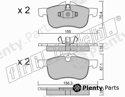  fri.tech. part 316.0 (3160) Brake Pad Set, disc brake