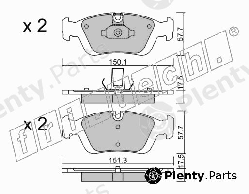  fri.tech. part 321.0 (3210) Brake Pad Set, disc brake