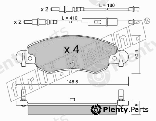  fri.tech. part 339.0 (3390) Brake Pad Set, disc brake