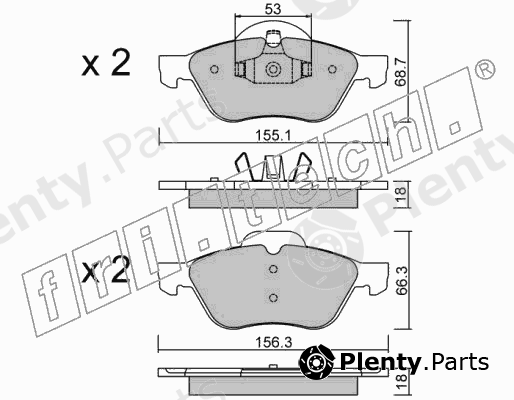  fri.tech. part 344.0 (3440) Brake Pad Set, disc brake