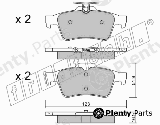  fri.tech. part 346.1 (3461) Brake Pad Set, disc brake