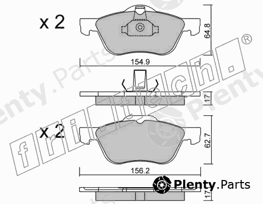  fri.tech. part 505.0 (5050) Brake Pad Set, disc brake