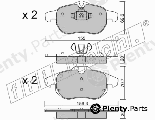  fri.tech. part 556.0 (5560) Brake Pad Set, disc brake