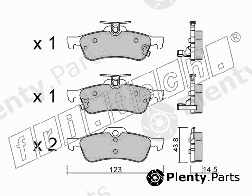  fri.tech. part 572.1 (5721) Brake Pad Set, disc brake
