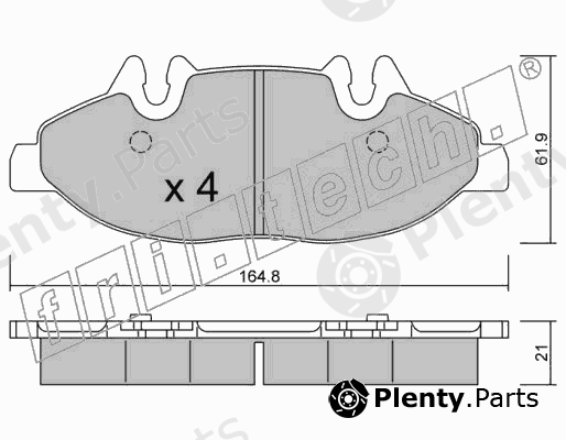  fri.tech. part 591.0 (5910) Brake Pad Set, disc brake