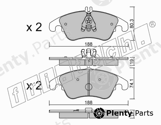  fri.tech. part 791.2 (7912) Brake Pad Set, disc brake