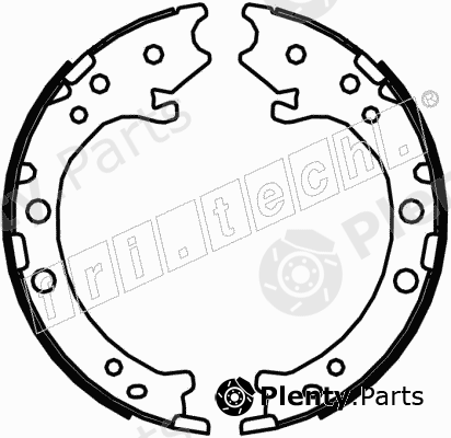  fri.tech. part 1044.026 (1044026) Brake Shoe Set, parking brake