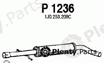  FENNO part P1236 Middle Silencer
