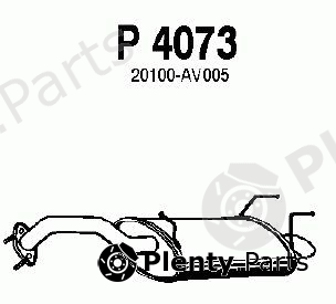  FENNO part P4073 End Silencer