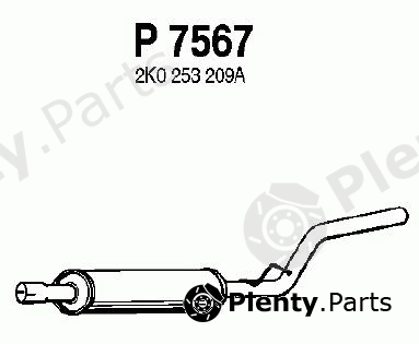  FENNO part P7567 Middle Silencer