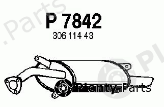  FENNO part P7842 End Silencer