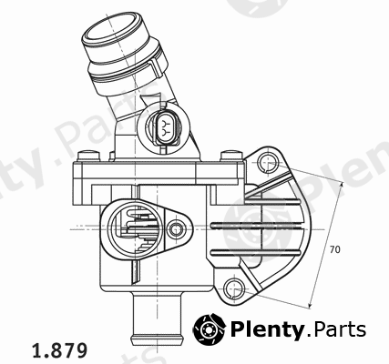  BEHR THERMOT-TRONIK part 1.879.01 (187901) Thermostat, coolant