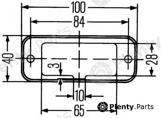  HELLA part 2PF961167-021 (2PF961167021) Outline Lamp