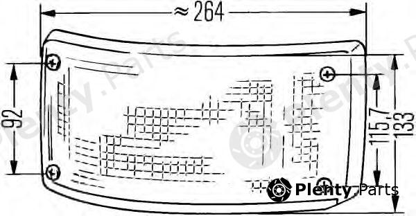  HELLA part 2BA005603-001 (2BA005603001) Indicator