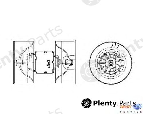  HELLA part 8EW009100-531 (8EW009100531) Interior Blower