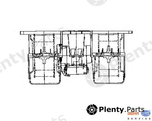  HELLA part 8EW009158-071 (8EW009158071) Interior Blower