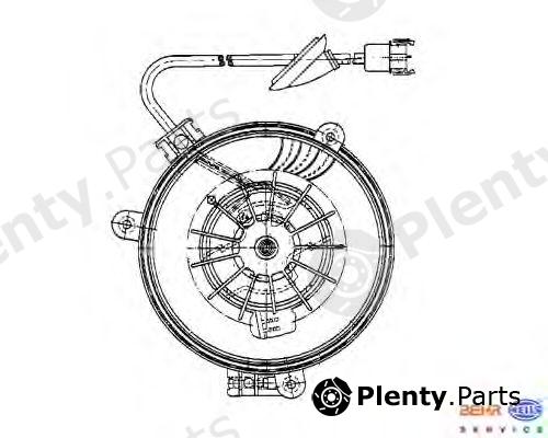  HELLA part 8EW009159-241 (8EW009159241) Interior Blower