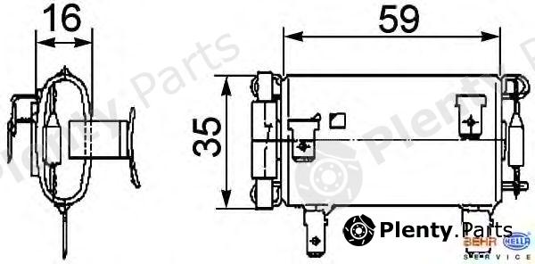  HELLA part 9ML351029-381 (9ML351029381) Resistor, interior blower