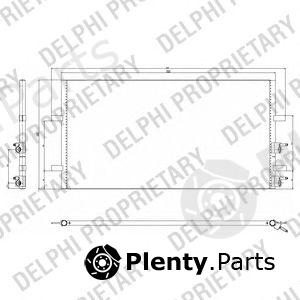  DELPHI part TSP0225640 Condenser, air conditioning