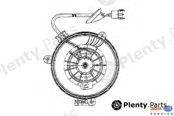  HELLA part 8EW009159-241 (8EW009159241) Interior Blower