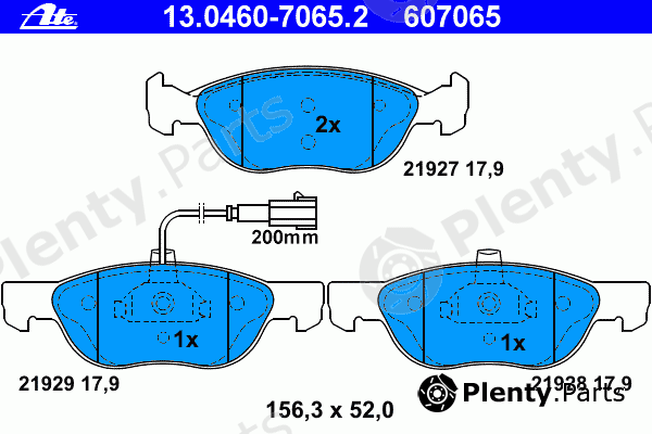  ATE part 13.0460-7065.2 (13046070652) Brake Pad Set, disc brake