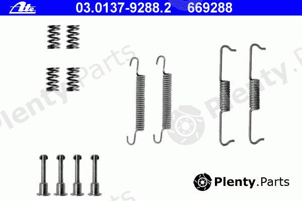  ATE part 03.0137-9288.2 (03013792882) Accessory Kit, parking brake shoes